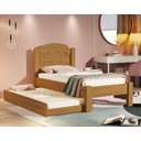 Ver imagem 1 de Cama de Solteiro com Auxiliar SuperSegura Reforçada Lais MDF: Nature