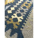 Ver imagem 4 de Tapete Sala Kilin Gashgai 140x200 Dupla Face Tribal 3 Azul