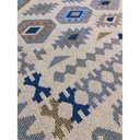 Ver imagem 3 de Tapete Sala Kilin Gashgai 140x200 Dupla Face Tribal 3 Azul