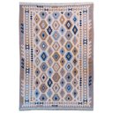 Ver imagem 5 de Tapete Sala Kilin Gashgai 140x200 Dupla Face Tribal 3 Azul