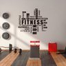 Adesivo de Parede Palavras Motivação Academia Inglês Fitness Run Gym - 1