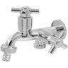TORNEIRA MÁQ.LAV.DUPLA 3/4X1/2" ECONÔMICA SINK 1/4V (ABS) - 1