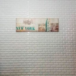 Kit com 10 Placas Revestimento 3d Azulejo Tijolo Branco Brilhante 30x35 1m² - 2