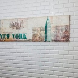 Kit com 10 Placas Revestimento 3d Azulejo Tijolo Branco Brilhante 30x35 1m² - 1