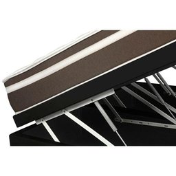 Cama Box com Baú Queen Sintético Preto + Colchão de Molas - Anjos - Classic Superlastic 158x198x64cm - 4