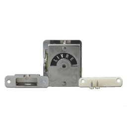 Tarjeta Livre/Ocupado 35 mm Lockwell cor cromado - 2