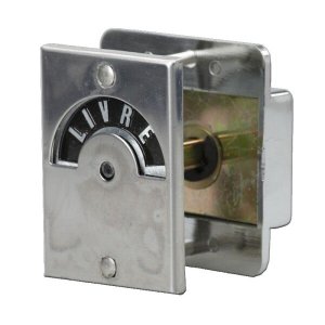 Tarjeta Livre/Ocupado 35 mm Lockwell cor cromado