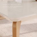 Ver mais imagens de Conjunto Sala de Jantar Mesa 160x90cm Madeira e MDF com Vidro e 4 Cadeiras Madeira Maciça Londres