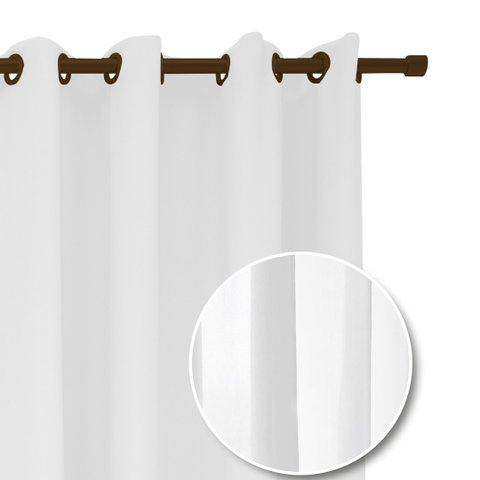 Cortina Para Sala Quarto Roma 300x220 Admirare Cor Branco