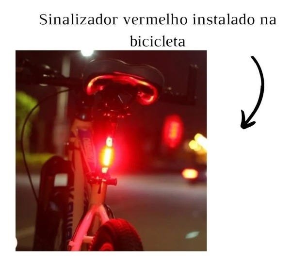 Kit Ciclismo Bike Farol Velocímetro Odômetro Sinalizador - 7