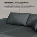 Ver mais imagens de Sofá Cama Retrátil em Madeira Eucalipto e Veludo 230cm Uruguai