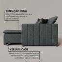 Ver imagem 6 de Sofá Cama Retrátil em Madeira Eucalipto e Veludo 230cm Uruguai