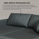 Ver mais imagens de Sofá Cama Retrátil em Madeira Eucalipto e Veludo 230cm Uruguai
