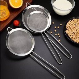 Kit Peneiras em aço inox 10, 12, 14 cm - Origina Line - Peneira Coador Inox Peneirinha Farinha Suco  - 6