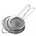 Ver imagem 2 de Kit Peneiras em aço inox 10, 12, 14 cm - Origina Line - Peneira Coador Inox Peneirinha Farinha Suco 
