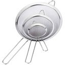 Ver imagem 1 de Kit Peneiras em aço inox 10, 12, 14 cm - Origina Line - Peneira Coador Inox Peneirinha Farinha Suco 