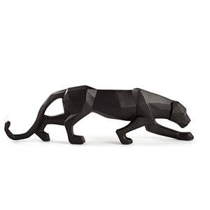 ESCULTURA LEOPARDO PRETO