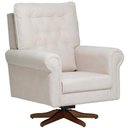 Ver imagem 1 de Poltrona de Amamentação com Balanço Giratória Encanto D02 Bouclê Off White C-200 - Lyam Decor