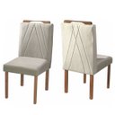 Ver imagem 4 de Conjunto Sala de Jantar em Madeira Maciça Mesa Tampo 4 Cadeiras Jade Móveis Mix