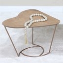 Ver imagem 6 de Mesa De Centro Organica Coraçao Amendoa Base Metal Cobre Nacc