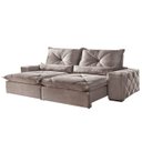 Ver imagem 2 de Sofá 4 Lugares Retrátil e Reclinável 2,50M Veludo Laguna Móveis Mix