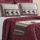 Ver imagem 3 de Kit Cobre Leito Turin Casal Queen 14 Peças 180 Fios 100% Poliéster - Vinho