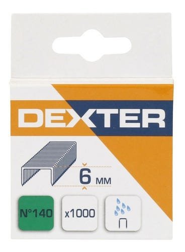 Grampo para Grampeador de 6mm com 1000 Grampos Nº 140 Dexter - 1