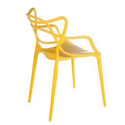 Kit 2 Cadeiras Allegra de Polipropileno Amarela - 173 Dpp - 4