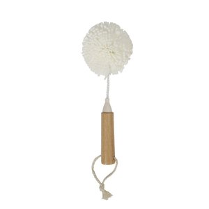 Escova de Bambu Oikos Flexível para Limpeza de Copos Off-white