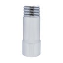Ver imagem 2 de Extensor Aumento Prolongador Médio 6cm Cromado para Torneira e Chuveiro Rosca 1/2"