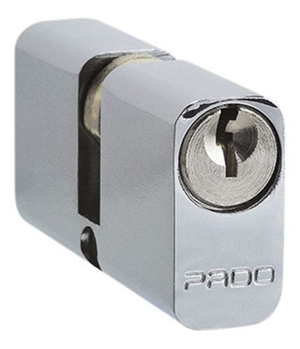 Cilindro Para Porta De Entrada Cromado 55mm Comum Pado - 1