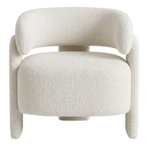 Poltrona Decorativa Lume Pes Madeira Boucle Tce 1010 Moll