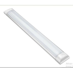 Luminária LED Linear Sobrepor 1,20cm 40W Bc Frio Slim Qualit