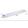 Luminária LED Linear Sobrepor 1,20cm 40W Bc Frio Slim Qualit - 2