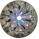 Ver imagem 3 de Lustre de Cristal para Sala Legítimo Redondo 25 Cm de Altura