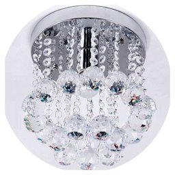 Lustre de Cristal para Sala Legítimo Redondo 25 Cm de Altura - 1
