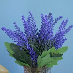 Flores Artificiais Arranjo de Lavandas No Vaso com Pingente Dourado| Linha Permanente Formosinha - 8 Flores Artificiais Arranjo de Lavandas No Vaso com Pingente Dourado| Linha Permanente Formosinha - 8