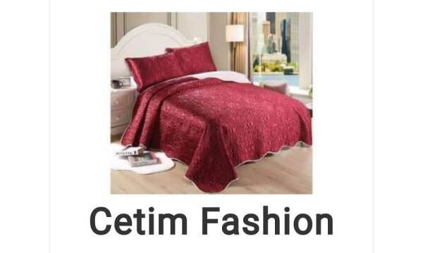 Colcha Cetim Fashion Mônaco Casal 2,20mx 2,50m Marsala - 1