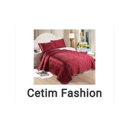 Colcha Cetim Fashion Mônaco Casal 2,20mx 2,50m Marsala - 1