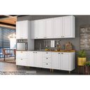 Ver imagem 4 de Kit Cozinha Completa 6 Peças Americana (2aéreos+2balcões+1paneleiro+1complemento) C/ Pés C5p61