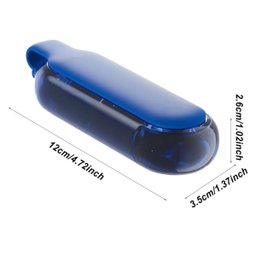 Porta Remedio Comprimido Capsula Pilula Divisoria Compartimento Estojo Seguro Bolsa Mala Viagem Port - 5
