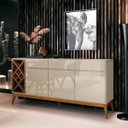 Ver imagem 1 de Buffet Aparador Passion com Adega Off White Cedro - Edn Móveis