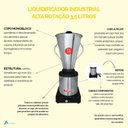Ver imagem 2 de Liquidificador Alta Rotação 3,5 Litros Vitalex