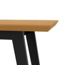 Ver imagem 2 de Aparador 9040 Hall Sala 90cm Tampo Mdf 30mm Freijo/pé Madeira Preto Ofertamo
