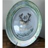 Prato Bodas De Esmeralda, 40 Anos De Casamento 25CM - 3