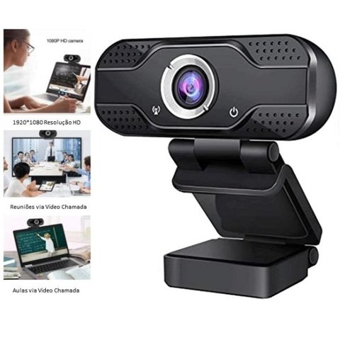 Webcam Full HD 1080P USB Câmera Alta Resolução