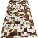 Ver imagem 1 de Tapete de Couro Castanho Malhado 1,00x2,00 com Borda Pç 10