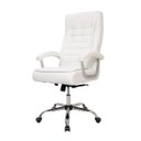 Ver imagem 1 de Cadeira de Escritório Ergonômica Presidente Big Monique Branca com 42 Molas Ensacadas e Pillow Top