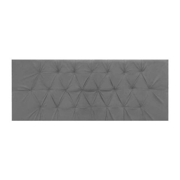 Painel Cabeceira para Cama Box Raissa Casal 140 cm Suede Cinza - 1