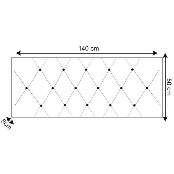 Painel Cabeceira para Cama Box Raissa Casal 140 cm Suede Cinza - 2